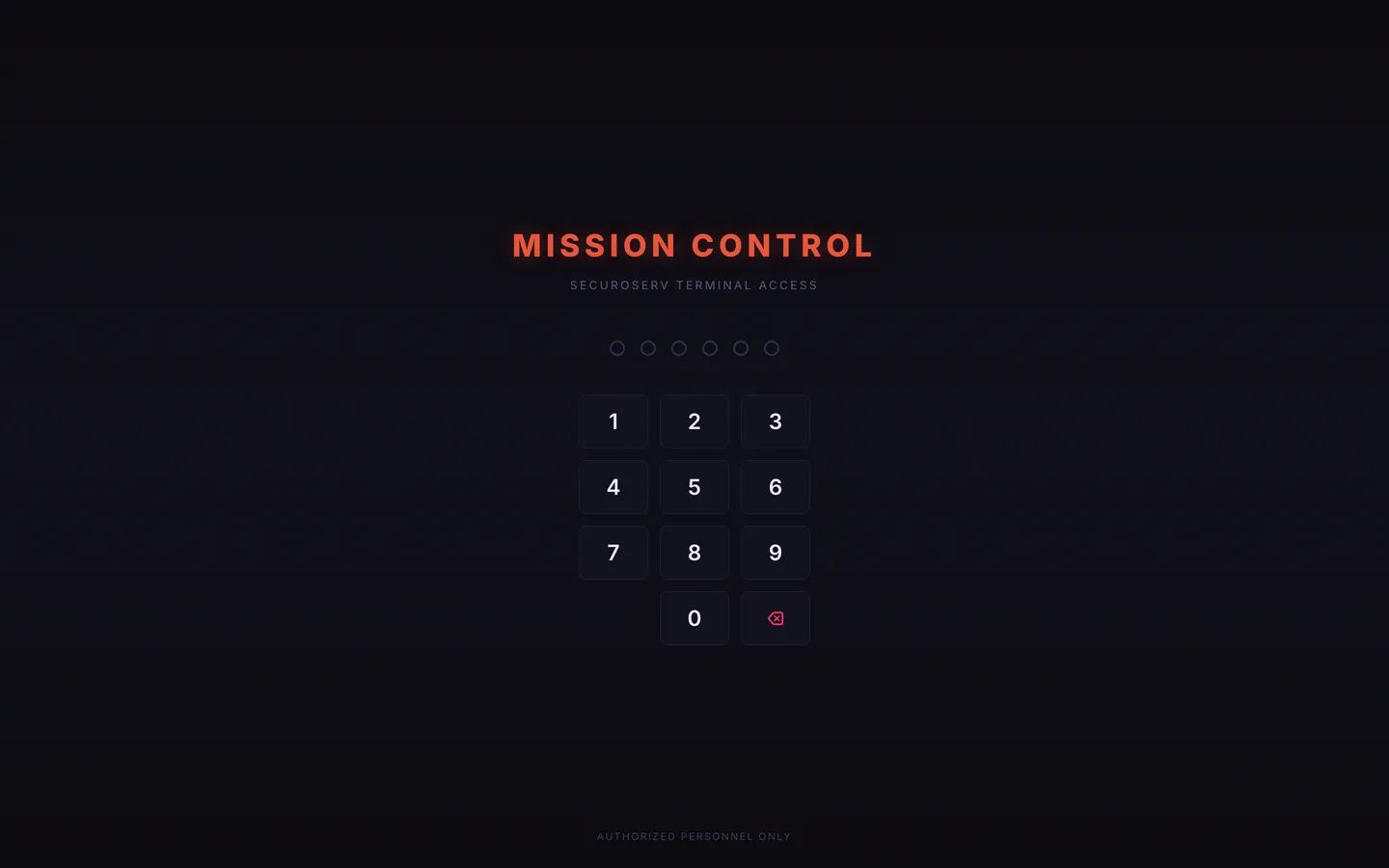 Mission Control website screenshot